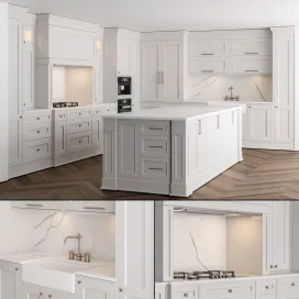 Kitchen NeoClassic White Set